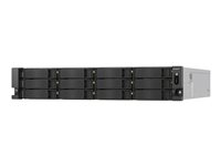 QNAP TS-H1277AXU-RP - NAS-server - 12 brønner - kan monteres i rack - SATA 6Gb/s - RAID 0, 1, 5, 6, 10, 50, 60, JBOD - RAM 32 GB - 2.5 Gigabit Ethernet / 10 Gigabit Ethernet - iSCSI støtte - 2U TS-H1277AXU-RP-R7-32G