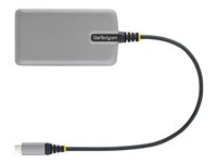 StarTech.com 4-Port USB-C Hub, USB 3.0 5Gbps, Bus Powered, USB Type-C to 4x USB-A Hub with Optional Auxiliary Power Input, Portable Desktop/Laptop USB Hub with 1ft (30cm) Attached Cable - USB Expansion Hub (5G4AB-USB-C-HUB) - Hub - 4 x USB 3.2 Gen 1 + 1 x mikro-USB - stasjonær 5G4AB-USB-C-HUB