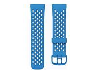 Fitbit - Bånd for smart armbåndsur - 24 mm feste - Liten størrelse - himmelblå, dypt hav - for Fitbit Sense, Sense 2, Versa 3, Versa 4 FB174SBBUNVS