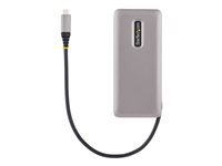 StarTech.com 4-Port USB-C Hub, 4x USB-C Ports, USB 3.1 10Gbps, Portable USB C Hub with 100W Power Delivery Pass-Through, Portable USB Type C Hub w/ 9.8in (25cm) Wrap-Around Cable - USB Expansion Hub (HB31CM4CPD3) - Hub - 4 x USB 3.2 Gen 2 - stasjonær HB31CM4CPD3