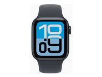Apple Watch SE 3 (GPS) - 40 mm - midnattsaluminium - smartklokke med sportsbånd - fluorelastomer - midnatt - båndbredde: S/M - 64 GB - Wi-Fi 4, Bluetooth - 26.3 g MEH94QN/A