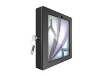 Compulocks iPad Air M2 & M3 11", Apex Enclosure Brandable Floor Stand - Black - Innhegning - for nettbrett - merkevaremulighet - låsbar - metall, polypropylen - svart - skjermstørrelse: 11" - plassering på gulv - for Apple 11-inch iPad Air M2 Wi-Fi, M2 Wi-Fi + Cellular, M3 Wi-Fi, M3 Wi-Fi + Cellular 140B11APXB