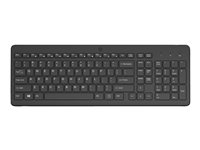 HP 225 - Tastatur - 2,5-soners oppsett - trådløs - 2.4 GHz - svart 805T1AA