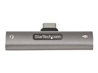 StarTech.com USB C Audio & Charge Adapter, USB-C Audio Adapter w/ 3.5mm TRRS Headphone/Headset Jack and 60W USB Type-C Power Delivery Pass-through Charger, For USB-C Phone/Tablet/Laptop - USB-C to Audio & Charging (CDP235APDM) - dokkingstasjon - USB-C CDP235APDM