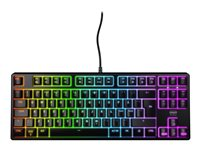 CHERRY XTRFY K4V2 - Tastatur - RGB - 80% - TKL - bakgrunnsbelyst - USB - QWERTY - Pan Nordic - tastsvitsj: CHERRY MX2A Red - svart CX-K4V2-RGB-TKL-R-NOR