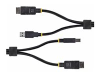 StarTech.com 10ft (3m) DisplayPort and USB 5Gbps KVM Cable - Tastatur / video / musekabel (KVM) - USB-type A, DisplayPort (hann) til USB Type B, DisplayPort (hann) - 3 m - 4K 60Hz støtte, HDR10-støtte - svart DU12210-KVM-CABLE
