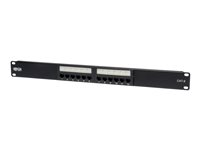 Eaton Tripp Lite Series 12-Port Cat6 Cat5 Patch Panel 568B 110 Punch Down Rackmount RJ45 1URM TAA - Koblingspanel - CAT 6 - 1U - 19" - 12 porter N252-012