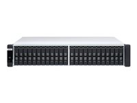 QNAP ES2486dc - NAS-server - 24 brønner - kan monteres i rack - SAS 12Gb/s - RAID 0, 1, 5, 6, 10, 50, JBOD, 60, RAID TP - RAM 96 GB - Gigabit Ethernet / 10 Gigabit Ethernet - iSCSI støtte - 2U ES2486DC-2142IT-96G