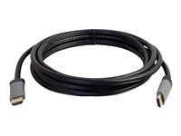 C2G 1m (3ft) HDMI Cable with Ethernet - High Speed CL2 In-Wall Rated - M/M - HDMI-kabel med Ethernet - HDMI hann til HDMI hann - 1 m - skjermet - svart 42520