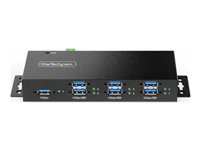 StarTech.com 7-Port Managed USB Hub with 7x USB-A, Heavy Duty with Metal Industrial Housing, ESD & Surge Protection, Wall/Desk/Din-Rail Mountable, USB 3.0/3.1/3.2 Gen 1 5Gbps - Hub - 6 x USB 3.2 Gen 2 + 1 x USB 3.2 Gen 1 - veggmonterbar, stasjonær, DIN-skinnemonterbar - TAA-samsvar 5G7AINDRM-USB-A-HUB