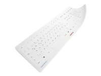 CHERRY STREAM PROTECT MEMBRANE - Tastaturdeksel - fransk oppsett, 105 + 10 taster - blekgrå - for STREAM KEYBOARD, KEYBOARD WIRELESS 61510019