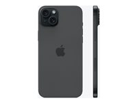 Apple iPhone 15 Plus - 5G smartphone - dobbelt-SIM / Internminne 128 GB - OLED-display - 6.7" - 2796 x 1290 pixels - 2x bakkameraer 48 MP, 12 MP - front camera 12 MP - svart MU0Y3QN/A