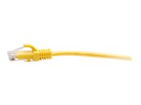 C2G 25ft (7.6m) Cat6a Snagless Unshielded (UTP) Slim Ethernet Network Patch Cable - Yellow - Koblingskabel - RJ-45 (hann) til RJ-45 (hann) - 7.6 m - 4.8 mm - UTP - CAT 6a - uten hindringer, formstøpt - gul C2G30173
