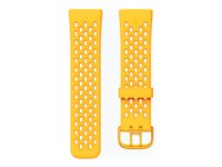 Fitbit - Bånd for smart armbåndsur - 24 mm feste - Liten størrelse - solfylt dag, gyllen soloppgang - for Fitbit Sense, Sense 2, Versa 3, Versa 4 FB174SBYWTAS