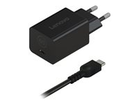 Lenovo Nano - Strømadapter - GaN - 65 watt (24 pin USB-C) - svart - Europa 40AWGN65EU
