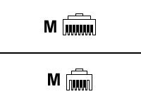 Cisco - Nettverkskabel - RJ-45 (hann) til RJ-11 (hann) - for Cisco 831, 836, 837 CAB-ADSL-RJ45=