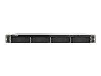 QNAP TS-433EU - NAS-server - 4 brønner - kan monteres i rack - SATA 6Gb/s - RAID 0, 1, 5, 6, 10, JBOD, 50, 60 - RAM 4 GB - Gigabit Ethernet / 2.5 Gigabit Ethernet - iSCSI støtte - 1U TS-433EU