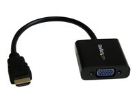 StarTech.com 1080p 60Hz HDMI to VGA High Speed Display Adapter - Active HDMI to VGA (Male to Female) Video Converter for Laptop/PC/Monitor (HD2VGAE2) - High Speed - video adapter - HDMI hann til HD-15 (VGA) hunn - 24.5 cm - svart - 1080p-støtte, aktiv - for P/N: DK30C2DPEPUE, DK30C2DPPDUE, DK31C3HDPD, DK31C3HDPDUE, SV211HDUC, SV221HUC4K HD2VGAE2