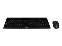 CHERRY STREAM DESKTOP - Tastatur- og mussett - trådløs - 2.4 GHz - Engelsk - tastsvitsj: CHERRY SX - svart JD-8500EU-2