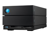 LaCie 2big Dock STLG16000400 - Harddiskarray - 16 TB - 2 brønner (SATA-600) - HDD 8 TB x 2 - Thunderbolt 4, USB 3.2 Gen 2 (ekstern) - med 5-års Rescue Data Recovery Service Plan STLG16000400