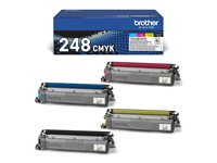 Brother TN248VAL Multipack - 4-pack - svart, gul, cyan, magenta - original - boks - tonerpatron - for Brother DCP-L3515, L3520, L3555, L3560, HL-L3220, L3240, MFC-L3740, L3760, L8340, L8390 TN248VAL