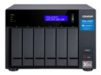 QNAP TVS-672XT - NAS-server - 6 brønner - SATA 6Gb/s - RAID 0, 1, 5, 6, 10, 50, JBOD - RAM 8 GB - Gigabit Ethernet / 10 Gigabit Ethernet / Thunderbolt 3 - iSCSI støtte TVS-672XT-I3-8G